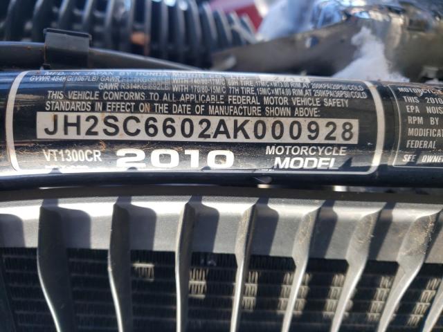 2010 HONDA VT1300 CR JH2SC6602AK000928