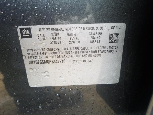 2017 CHEVROLET CRUZE PREM 3G1BF6SM6HS547216