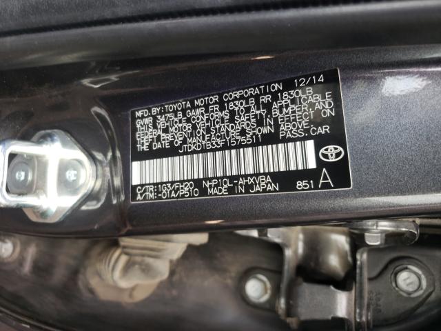 2015 TOYOTA PRIUS C JTDKDTB33F1575511