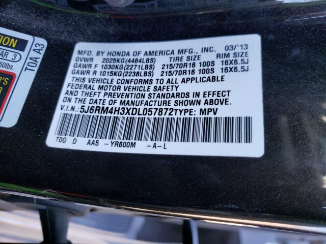 2013 HONDA CRV 5J6RM4H3XDL057872