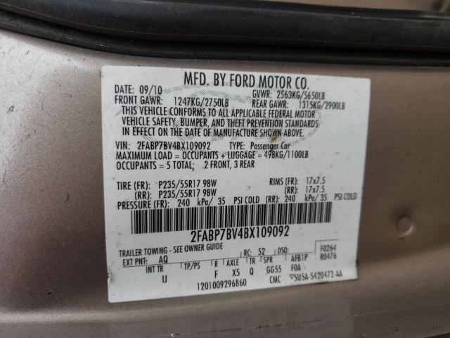 2011 FORD CROWN VICT 2FABP7BV4BX109092