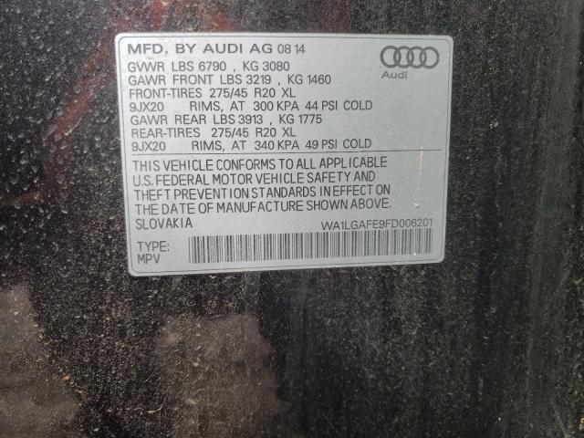 2015 AUDI Q7 PREMIUM WA1LGAFE9FD006201