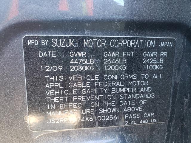 2010 SUZUKI KIZASHI SL JS2RF9A74A6100256