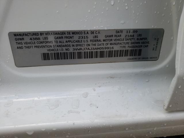 2010 VOLKSWAGEN JETTA WOLF 3VWRJ7AJ3AM059916