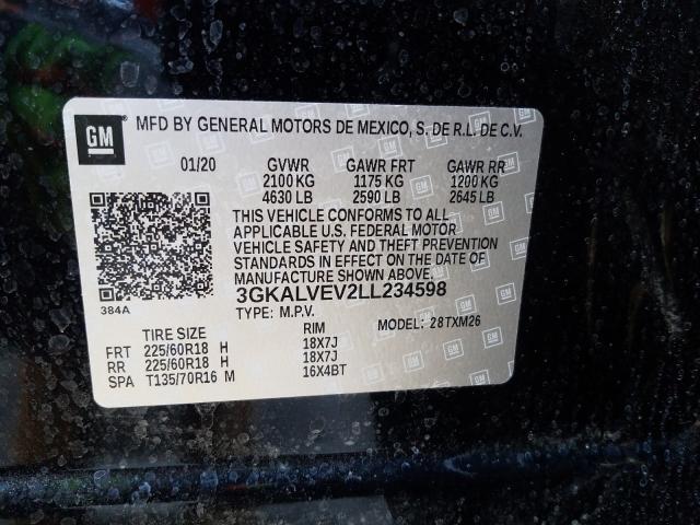 2020 GMC TERRAIN SL - 3GKALVEV2LL234598