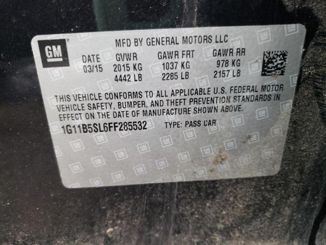 2015 CHEVROLET MALIBU LS 1G11B5SL6FF285532