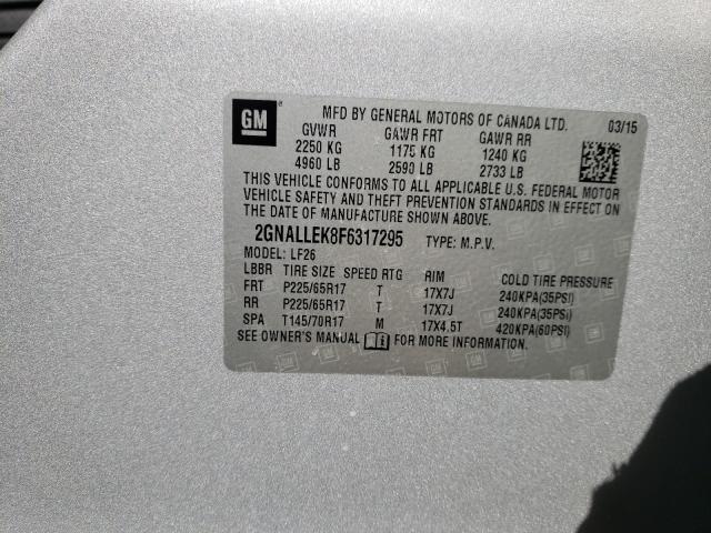 2015 CHEVROLET EQUINOX L 2GNALLEK8F6317295