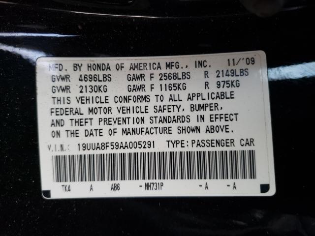 2010 ACURA TL 19UUA8F59AA005291