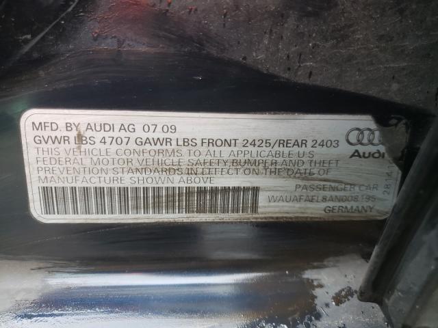 2010 AUDI A4 PREMIUM - WAUAFAFL8AN008195