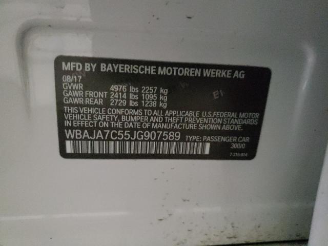 2018 BMW 530 XI WBAJA7C55JG907589