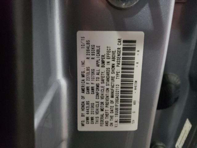 2016 ACURA TLX 19UUB1F39GA002113