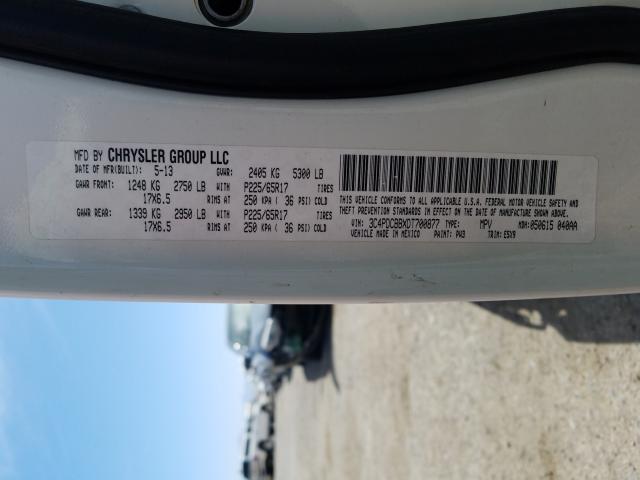 2013 DODGE JOURNEY SX 3C4PDCBBXDT700877