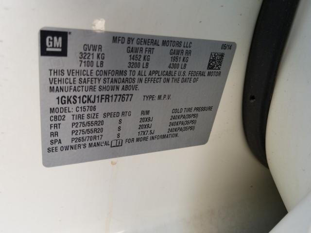 2015 GMC DENALI 1GKS1CKJ1FR177677