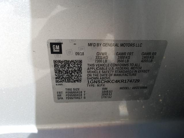 2019 CHEVROLET SUBURBAN C 1GNSCHKC4KR174729
