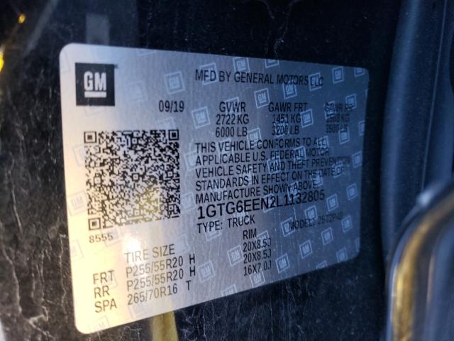 2020 GMC CANYON DEN 1GTG6EEN2L1132805