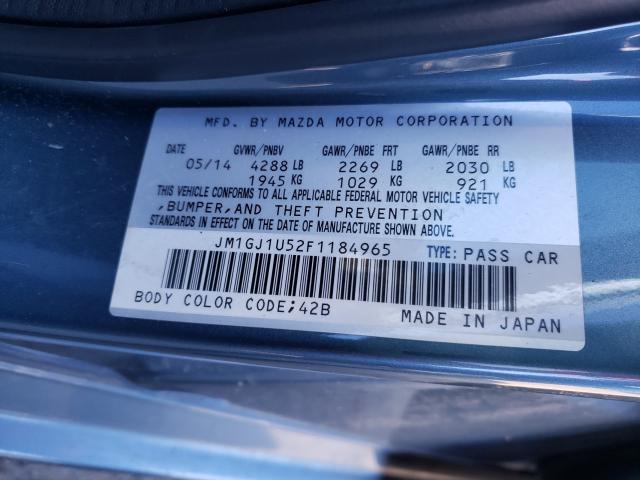 2015 MAZDA 6 SPORT JM1GJ1U52F1184965