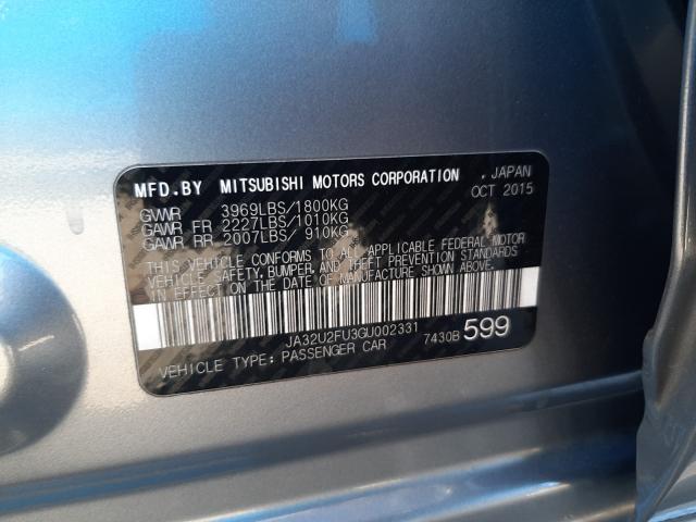 2016 MITSUBISHI LANCER ES JA32U2FU3GU002331