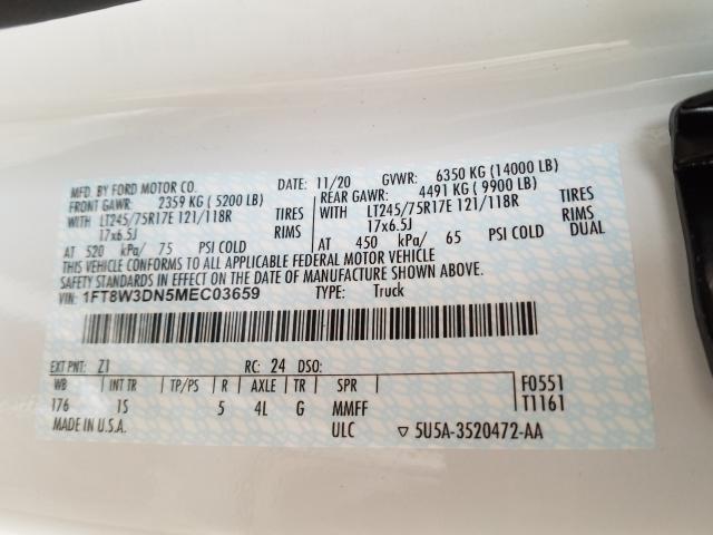 2021 FORD F350 1FT8W3DN5MEC03659