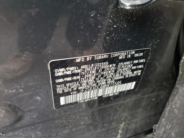 2021 SUBARU FORESTER JF2SKADC4MH415585