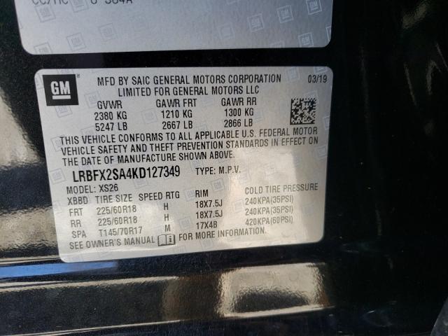 2019 BUICK ENVISION E LRBFX2SA4KD127349