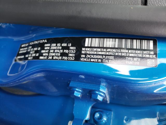 2020 JEEP RENEGADE ZACNJBAB6LPL81055