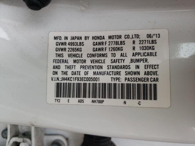 2014 ACURA RLX ADVANC JH4KC1F93EC005001