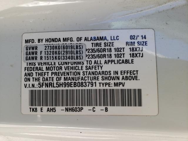 2014 HONDA ODYSSEY TO 5FNRL5H99EB083791