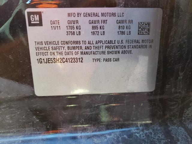 2012 CHEVROLET SONIC 1G1JE5SH2C4123312