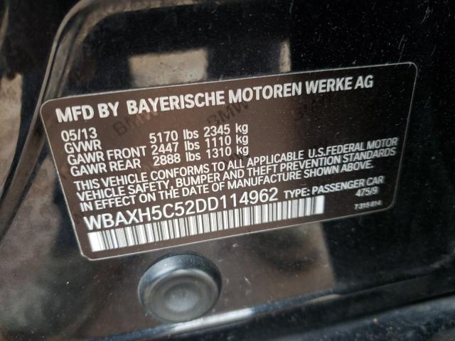 2013 BMW 528 XI WBAXH5C52DD114962
