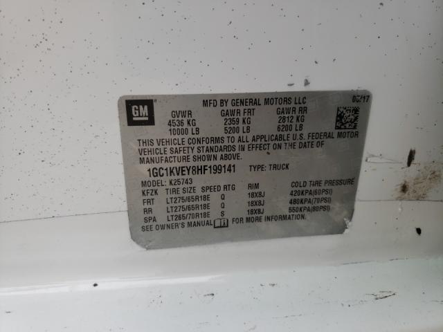 2017 CHEVROLET SILVERADO 1GC1KVEY8HF199141