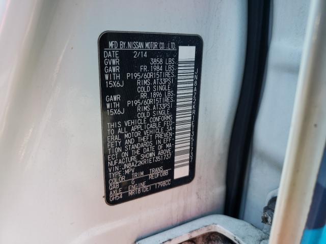 2014 NISSAN CUBE S JN8AZ2KR1ET351737