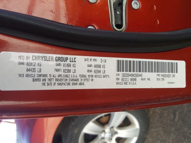2010 DODGE CALIBER MA 1B3CB3HA9AD565445
