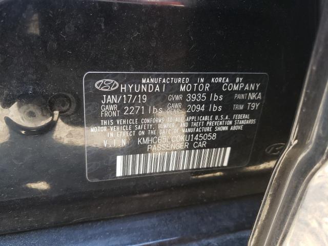 2019 HYUNDAI IONIQ BLUE KMHC65LC0KU145058
