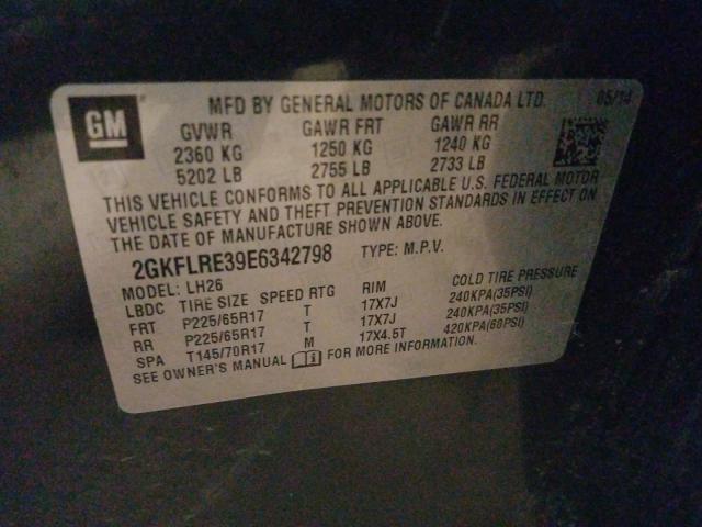 2014 GMC TERRAIN 2GKFLRE39E6342798
