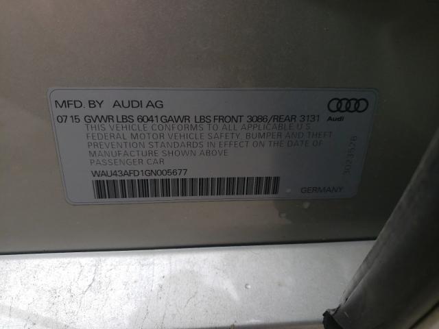 2016 AUDI A8 L QUATT WAU43AFD1GN005677
