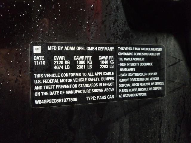 2011 BUICK REGAL CXL W04GP5EC6B1077506