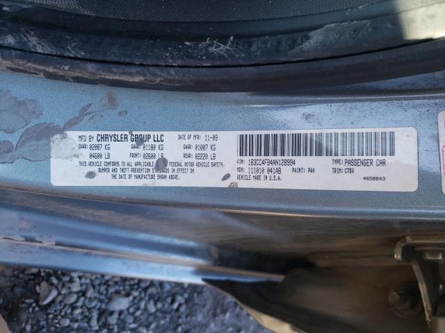 2010 DODGE AVENGER SX 1B3CC4FB4AN128994