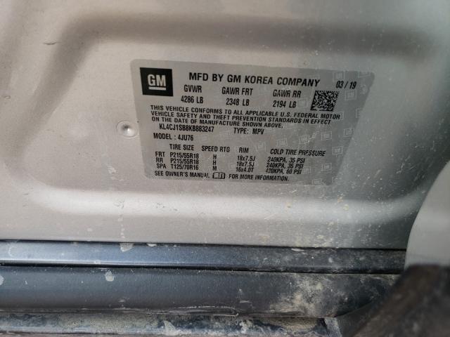 2019 BUICK ENCORE SPO KL4CJ1SB8KB883247