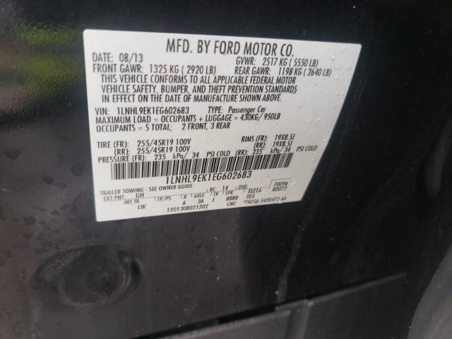 2014 LINCOLN MKS 1LNHL9EK1EG602683