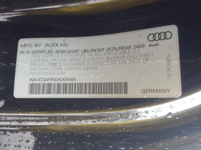 2014 AUDI S5 PREMIUM WAUCGAFR5EA065686
