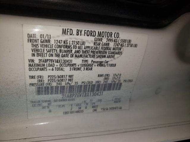 2011 FORD CROWN VICT 2FABP7EV1BX130431