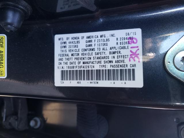 2015 ACURA TLX 19UUB1F3XFA029724