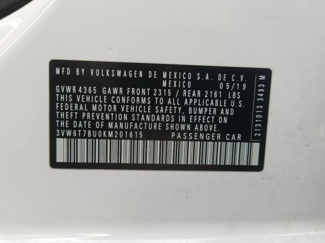 2019 VOLKSWAGEN JETTA GLI - 3VW6T7BU0KM201615