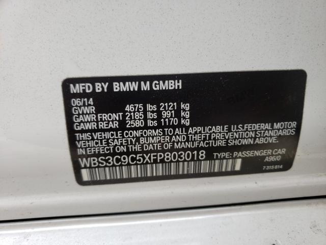 2015 BMW M3 WBS3C9C5XFP803018