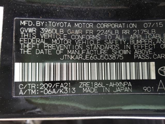 2016 TOYOTA SCION IM JTNKARJE6GJ503875