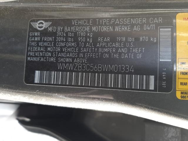 2011 MINI COOPER COU WMWZB3C56BWM01334
