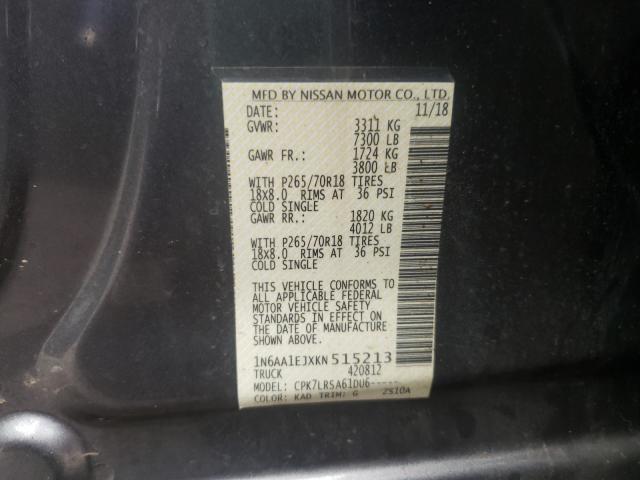 2019 NISSAN TITAN S - 1N6AA1EJXKN515213