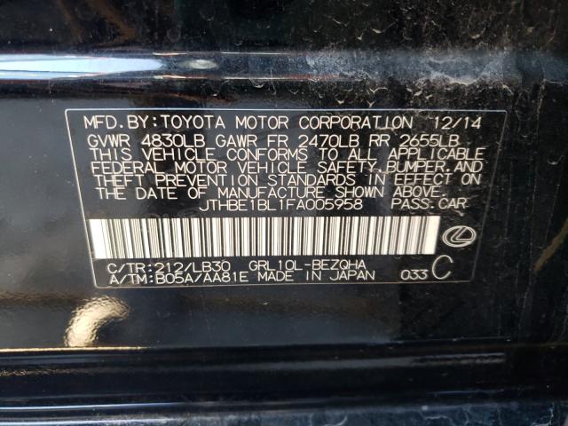 2015 LEXUS GS 350 JTHBE1BL1FA005958