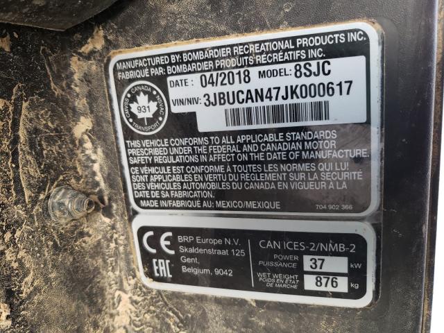 2018 CAN-AM DEFENDER M 3JBUCAN47JK000617