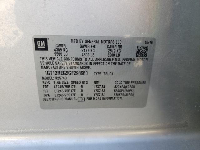 2016 GMC SIERRA 1GT12REG5GF298660